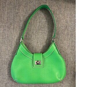 Rafe bright green leather snakeskin texture mini bag hobo shoulder purse